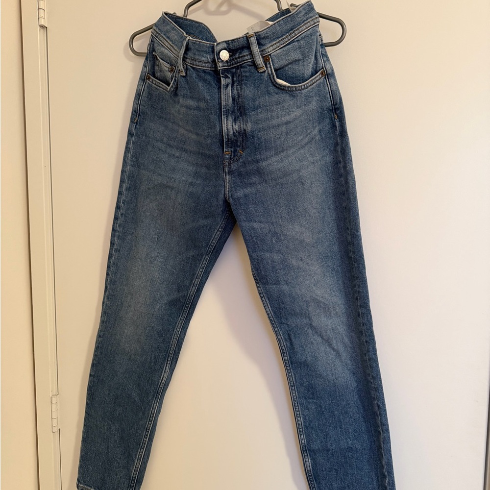 Acne Studios Melk Mid Blue Denim Jeans in size 28